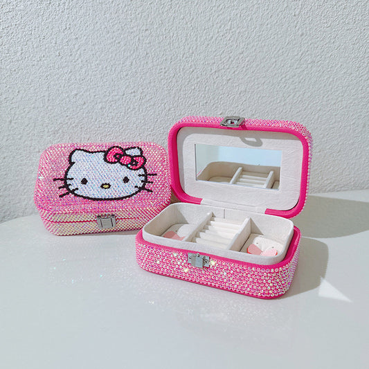 Bling Bling Hello Kitty jewelry storage box accessory